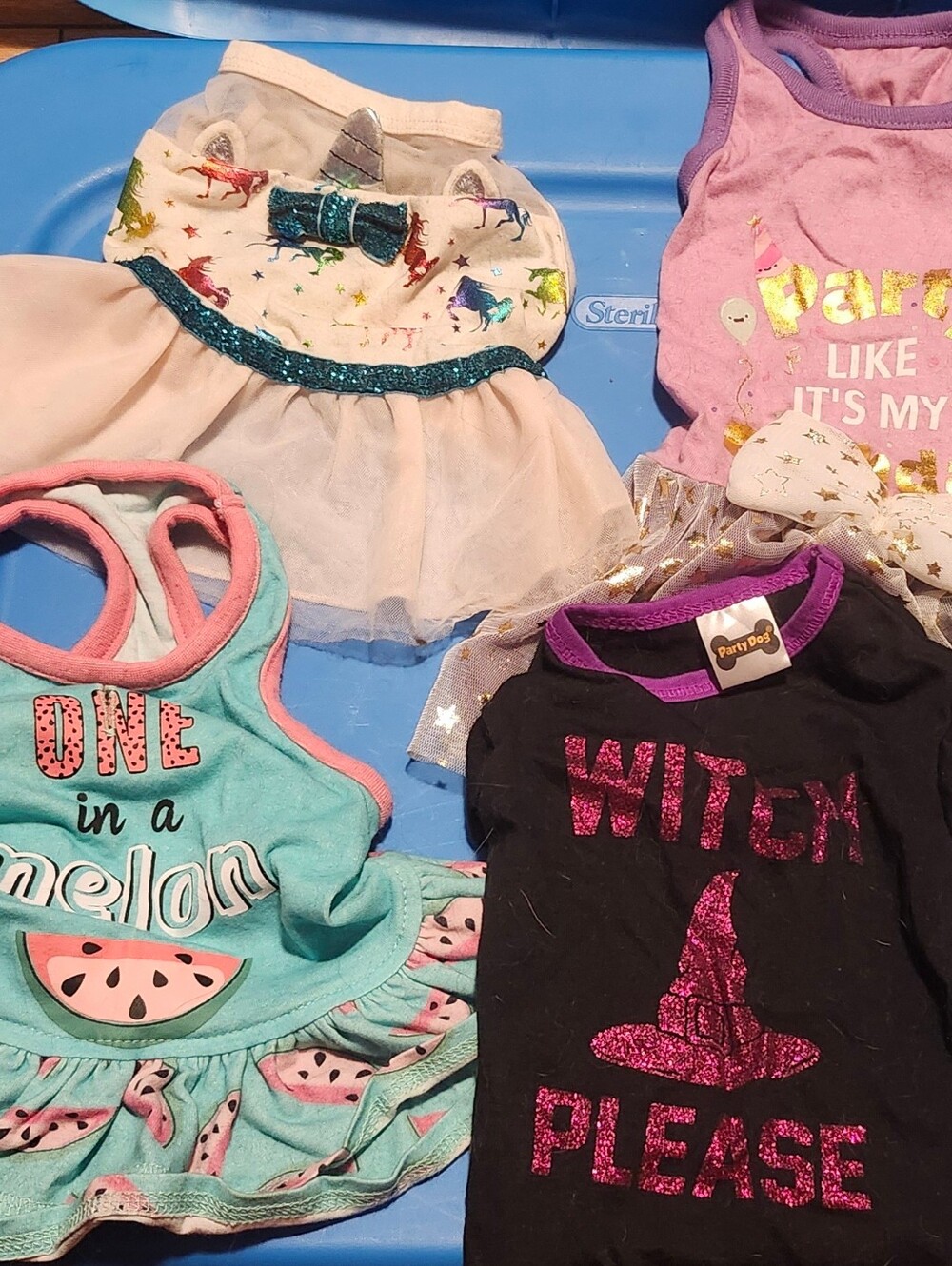 Lot Of 4 Pet Dresses - Size S/XS